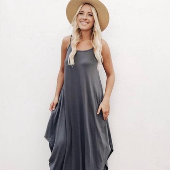 Carly Jean Los Angeles Dresses & Skirts - CJLA Stella Dress Blue Maxi Soft Spaghetti Strap M